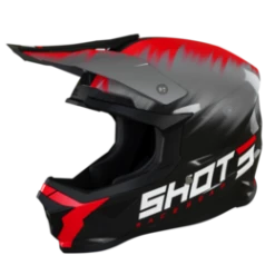 SHOT Furious Versus Rood Glanzend Crosshelm