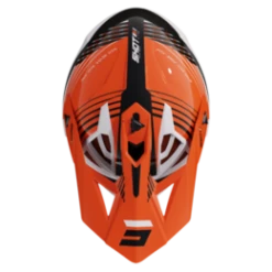 SHOT Lite Fury Zwart Neon Oranje Glanzend Crosshelm