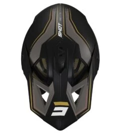 SHOT Lite Prism Zwart Goud Mat Crosshelm