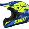 SHOT Pulse Revenge Navy Neon Yelllow Blauw Glanzend Crosshelm -Scorpion Winkel shot helmet pulse revenge navy neon yelllow blue glossy