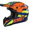 SHOT Pulse Revenge Navy Oranje Neon Geel Glanzend Crosshelm -Scorpion Winkel shot helmet pulse revenge navy orange neon yellow glossy