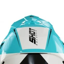 SHOT Peak Furious Chase Black Turquoise Glossy