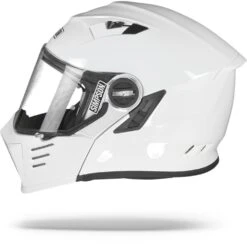 Simpson Darksome Solid Wit Systeemhelm -Scorpion Winkel simpson darksome white.10 1
